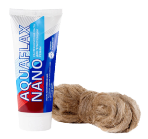 Набор паста сантехническая Aquaflax nano 30г. тюбик + лен 15г.